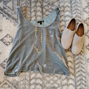 J. Crew Velvet Sleeveless Top